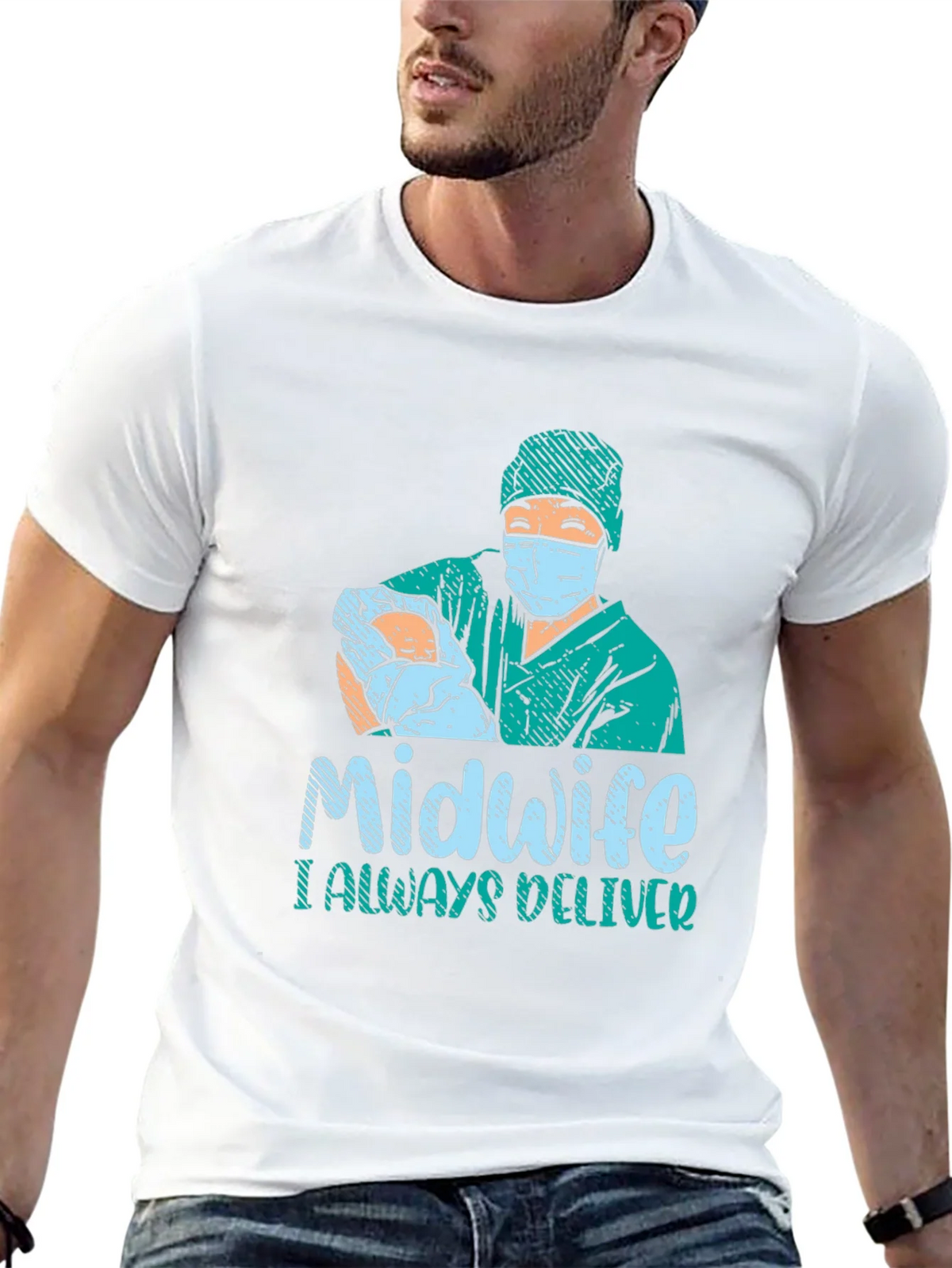 Midwife I Always Deliver Graphic T-Shirt product image 12