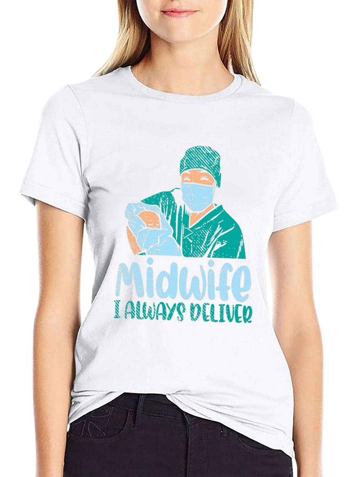 Midwife I Always Deliver Graphic T-Shirt product image 8