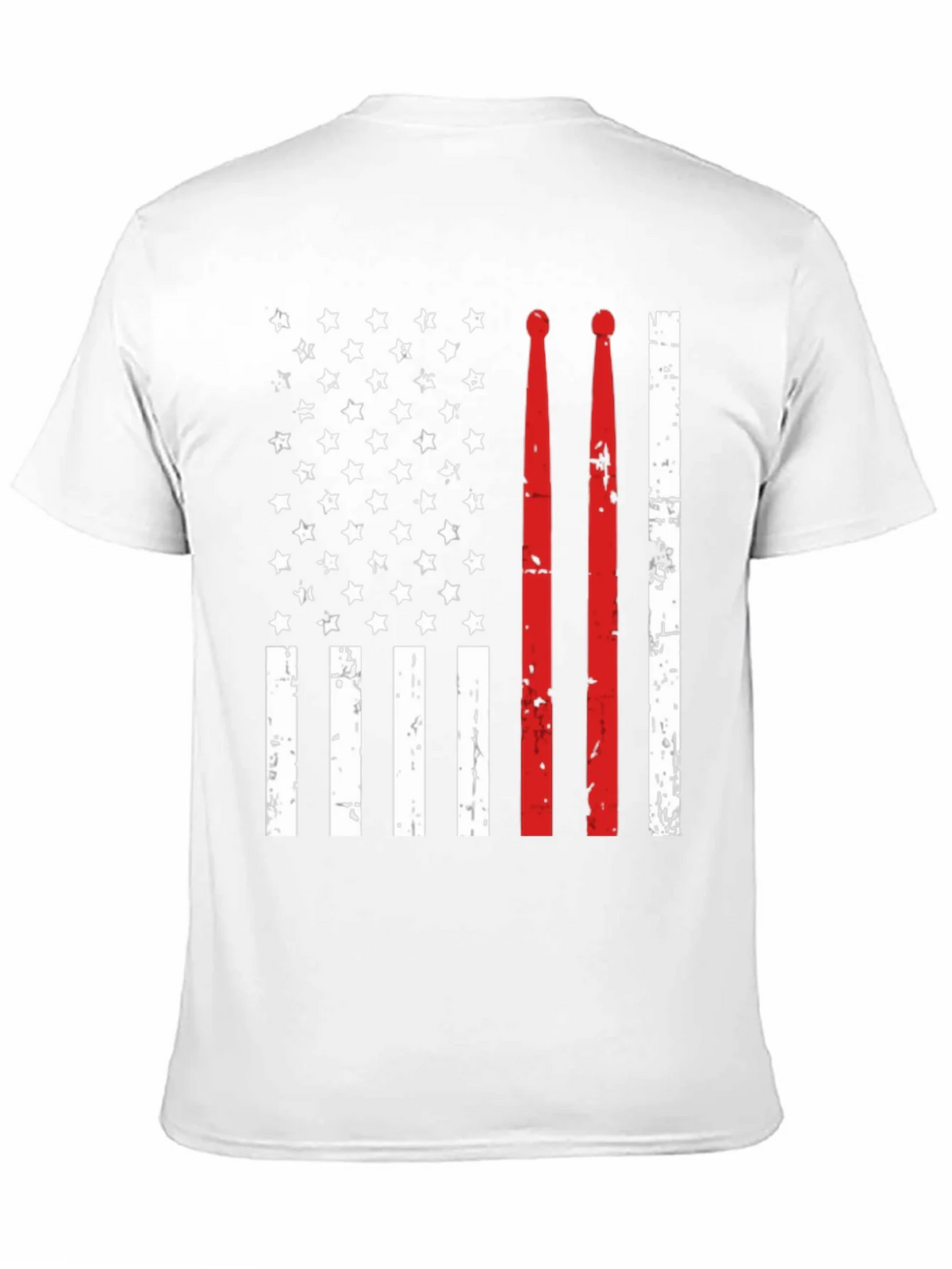 Drummer American Flag T-Shirt product image 10