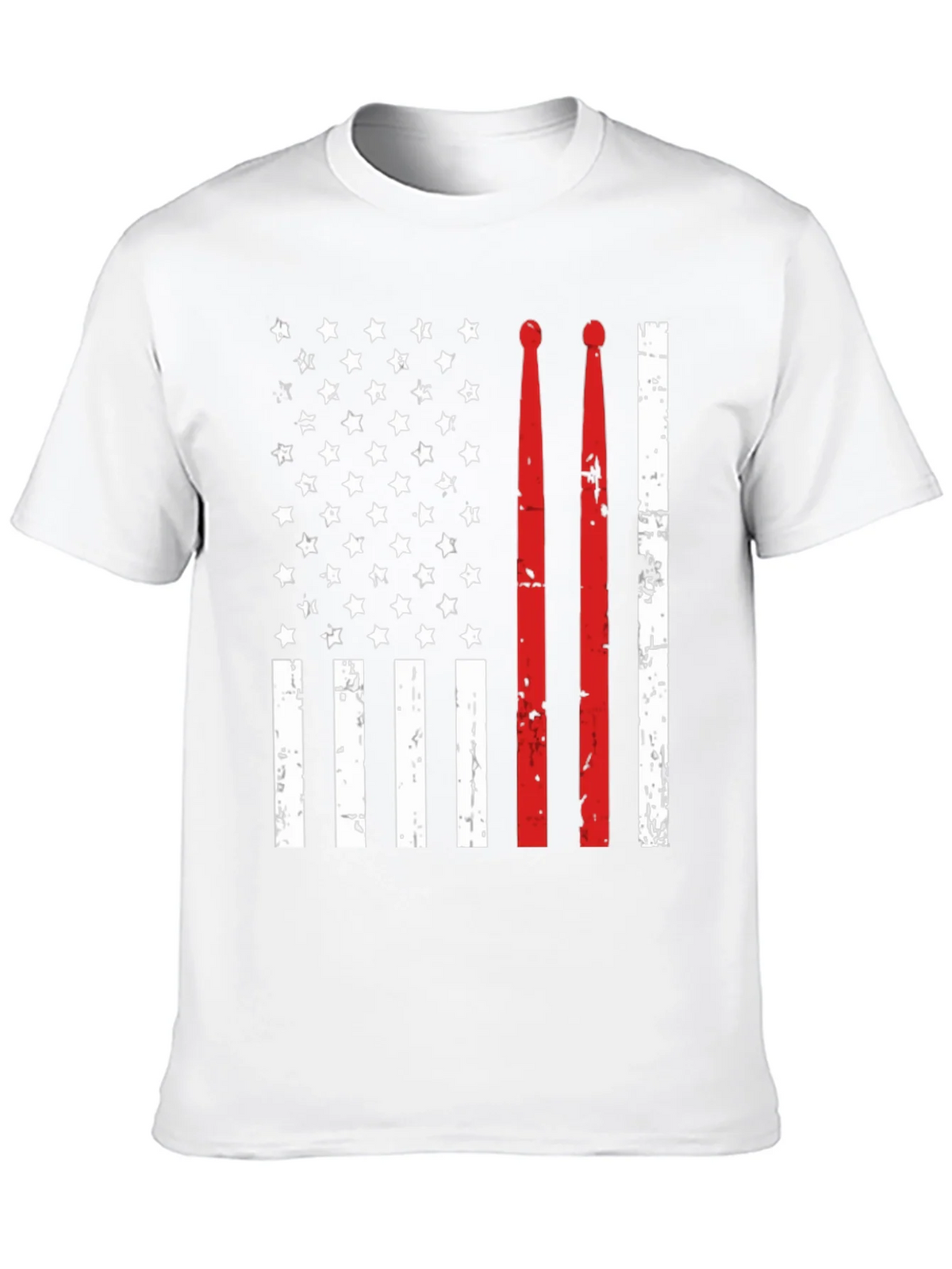 Drummer American Flag T-Shirt product image 9