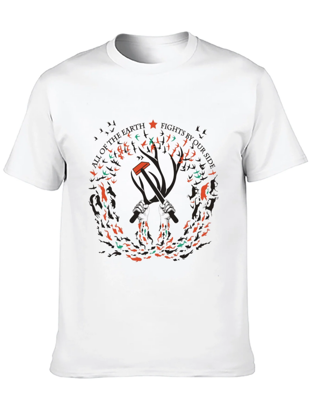 Political Graphic T-Shirt - Hammer & Sickle product image 7