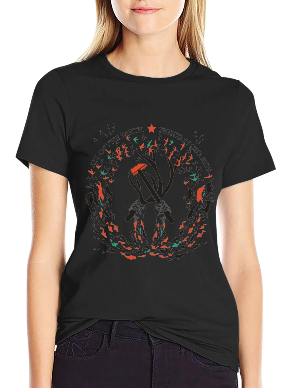 Political Graphic T-Shirt - Hammer & Sickle product image 1