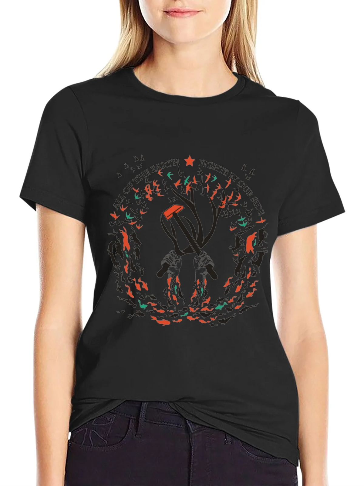 Political Graphic T-Shirt - Hammer & Sickle product image 1