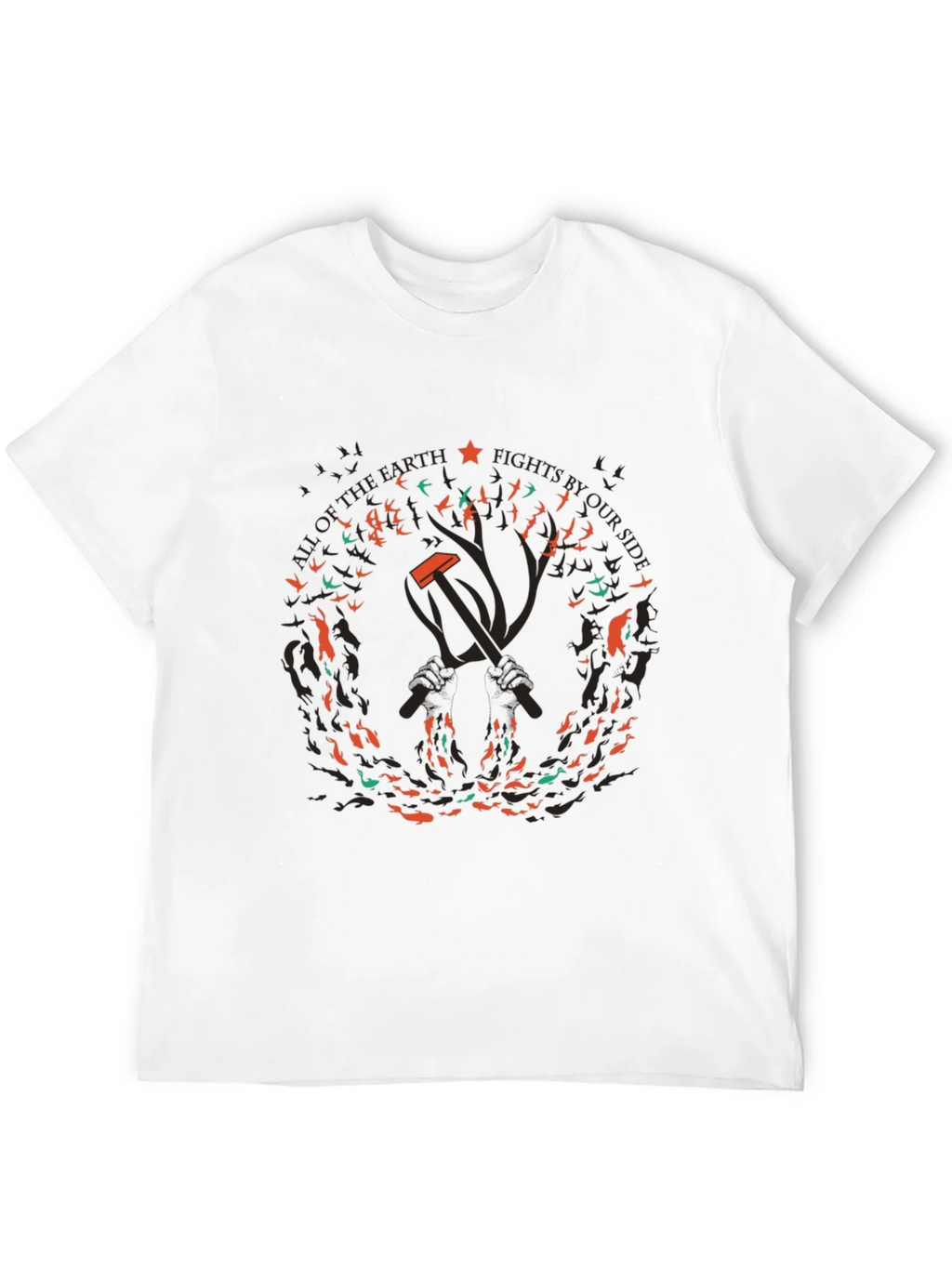 Political Graphic T-Shirt - Hammer & Sickle product image 8