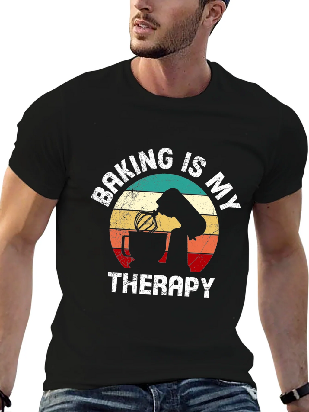 Baking is My Therapy T-Shirt product image 6