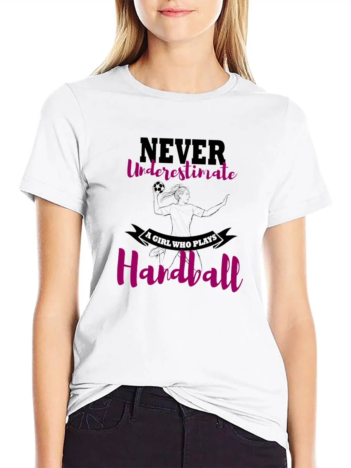 Handball Girls T-Shirt - Never Underestimate product image 8