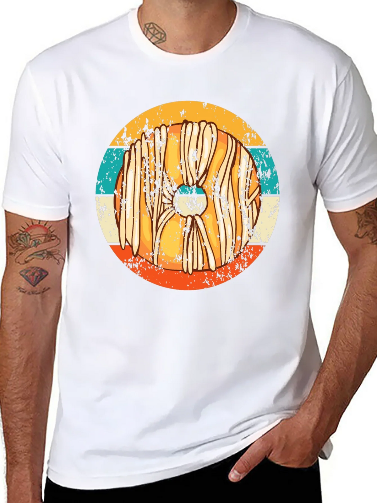 Retro Viking Shield T-Shirt - Distressed Style product image 7