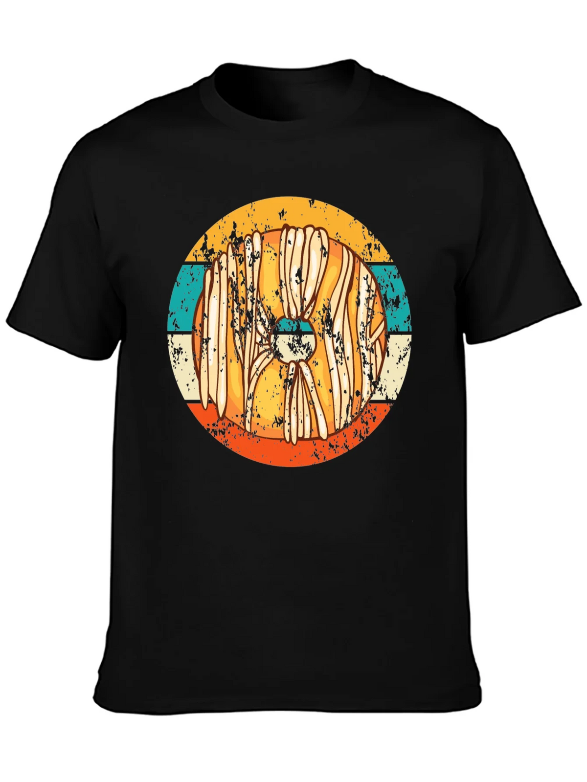 Retro Viking Shield T-Shirt - Distressed Style product image 3