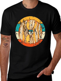 Retro Viking Shield T-Shirt - Distressed Style product image 1
