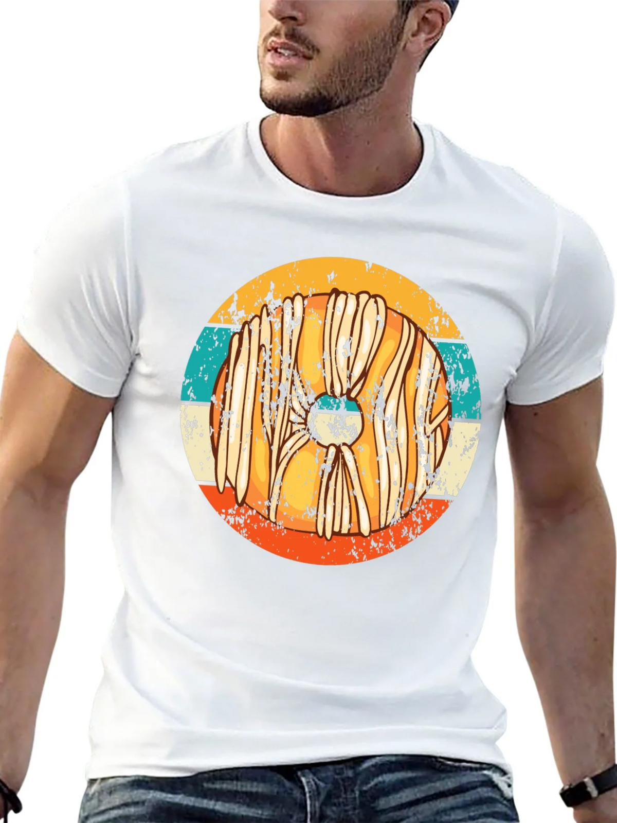 Retro Viking Shield T-Shirt - Distressed Style product image 12