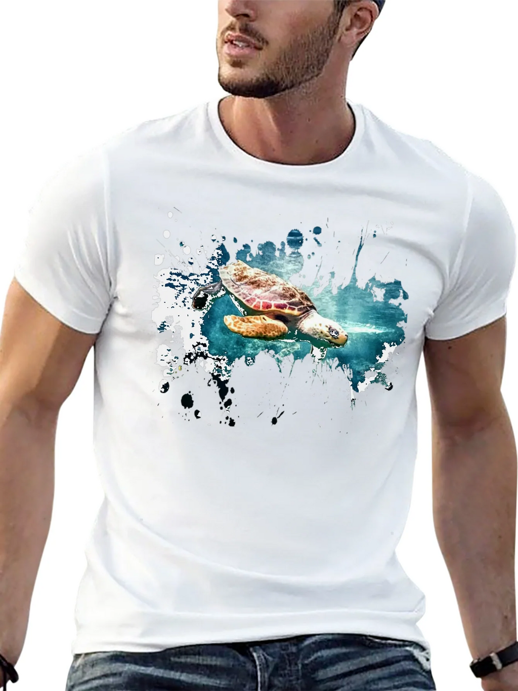Turtle Splash Graphic Tee - Soft Cotton Comfort product image 12