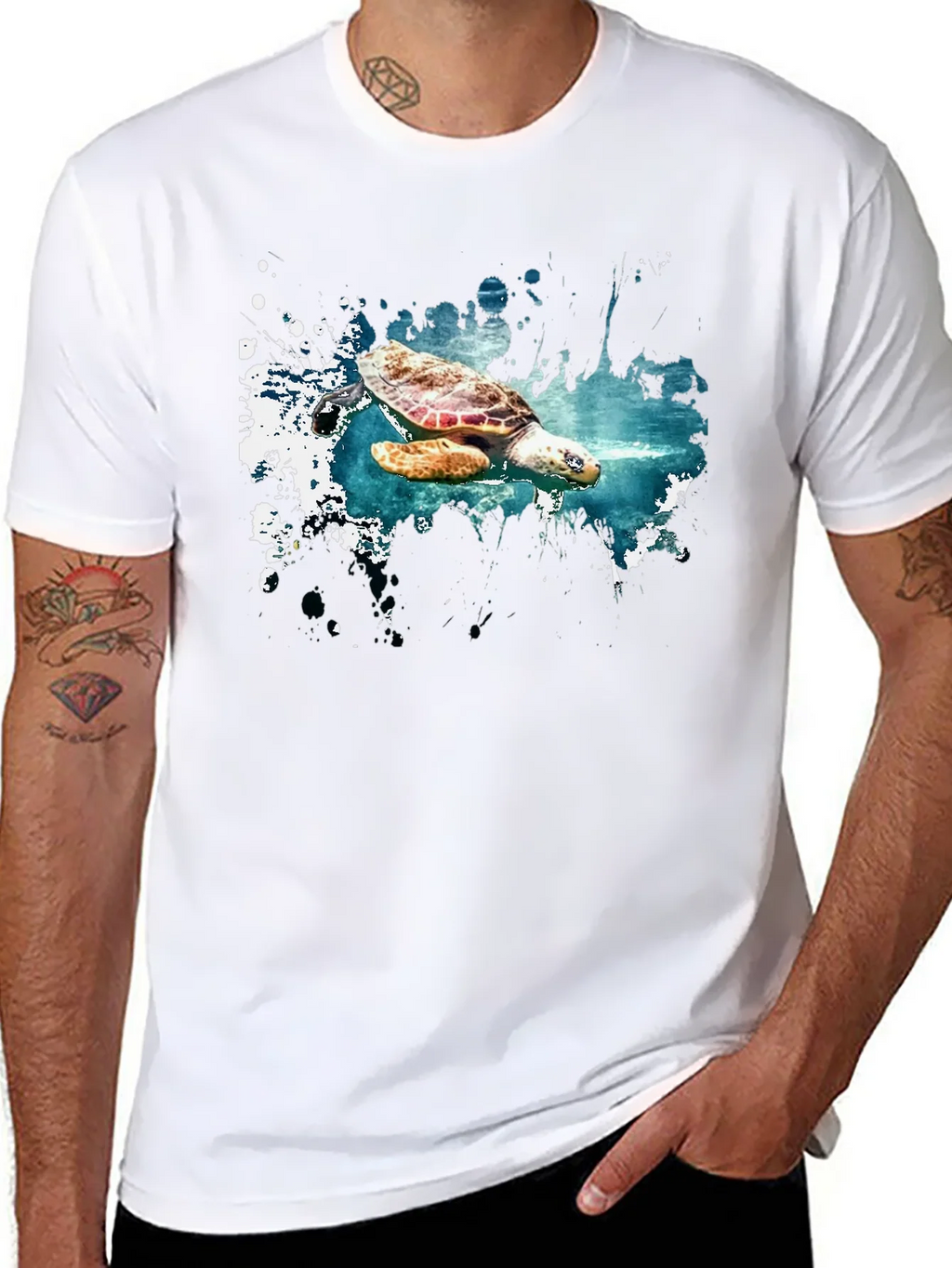 Turtle Splash Graphic Tee - Soft Cotton Comfort product image 7