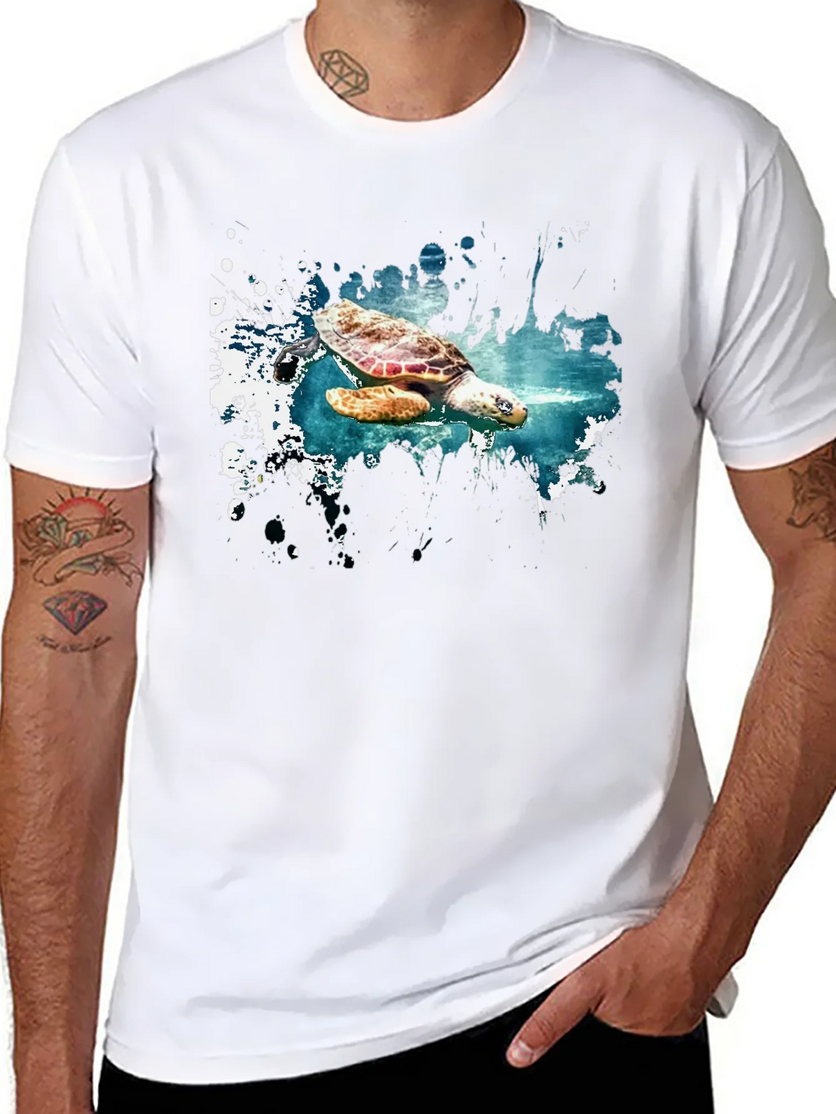 Turtle Splash Graphic Tee - Soft Cotton Comfort product image 7
