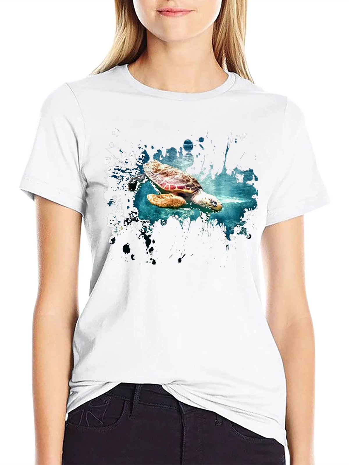 Turtle Splash Graphic Tee - Soft Cotton Comfort product image 8