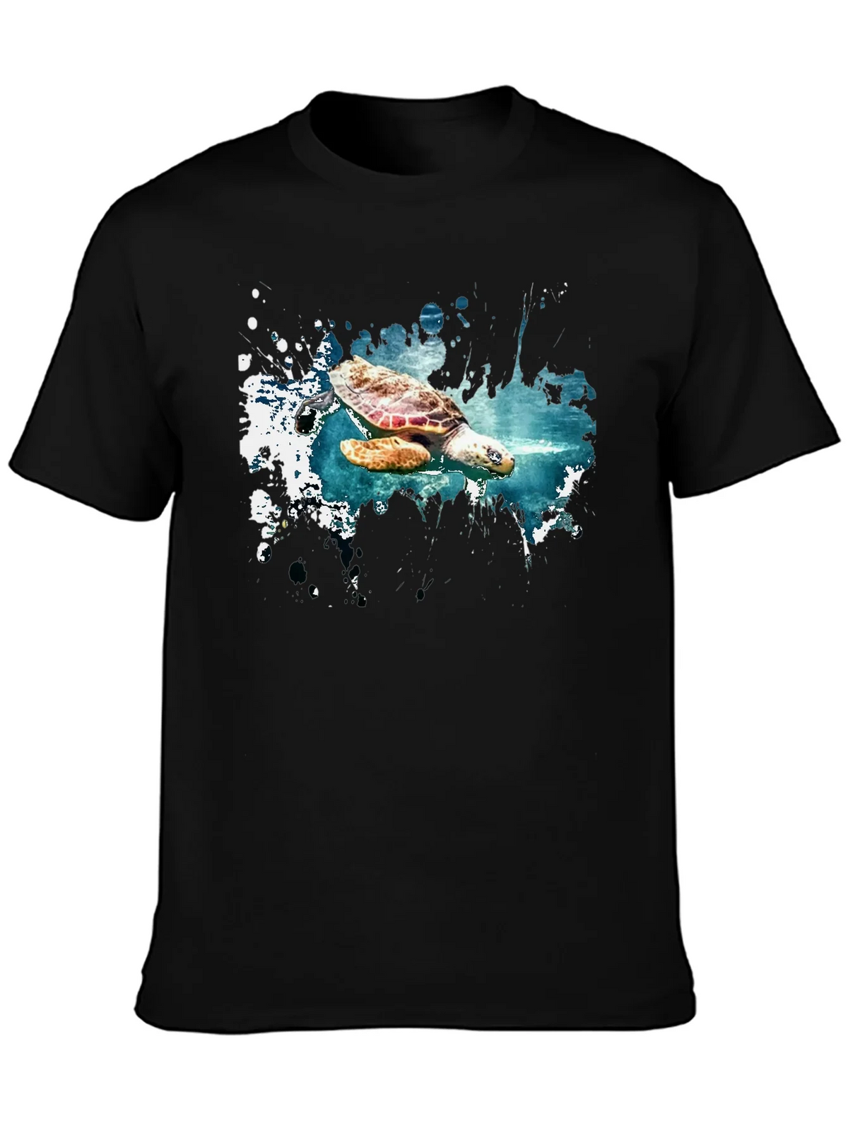 Turtle Splash Graphic Tee - Soft Cotton Comfort product image 3