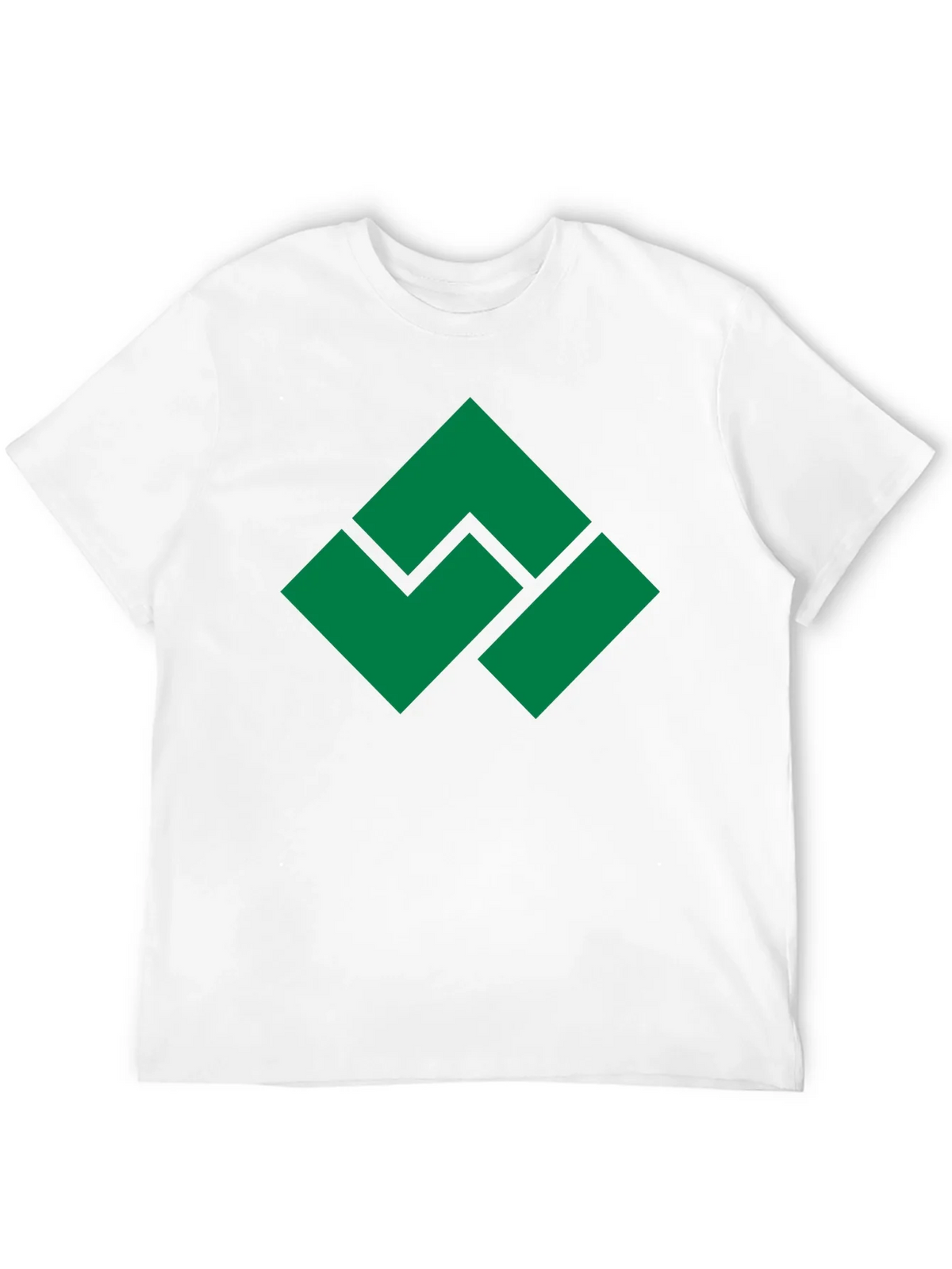 Geometric Green Logo Black T-Shirt product image 11