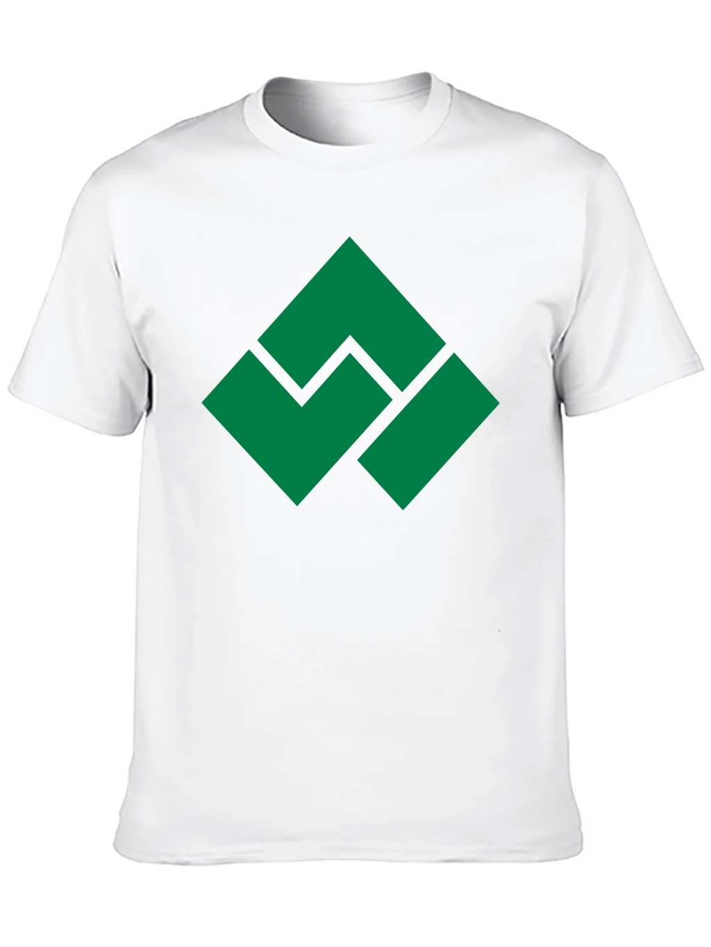 Geometric Green Logo Black T-Shirt product image 9