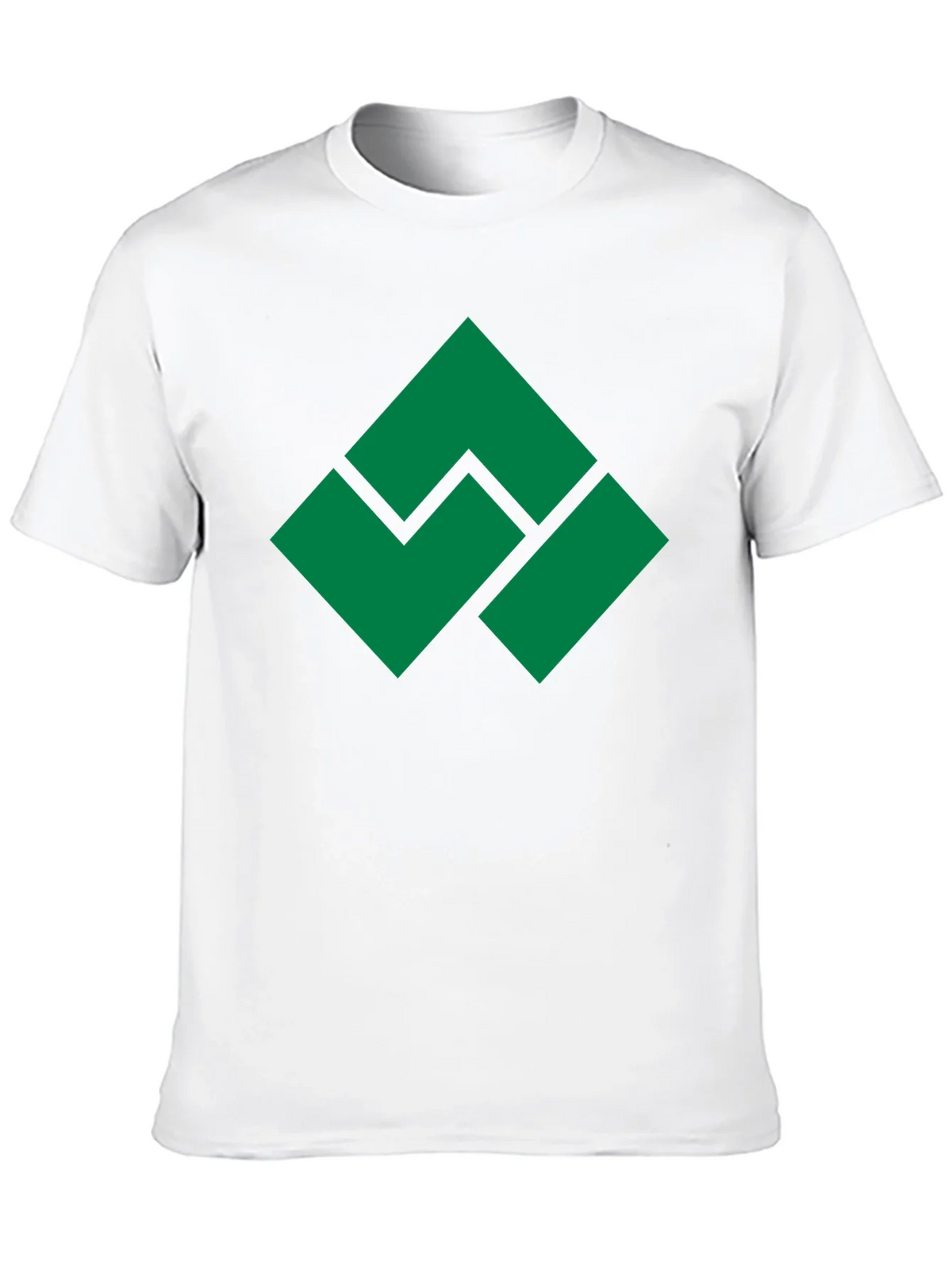 Geometric Green Logo Black T-Shirt product image 9