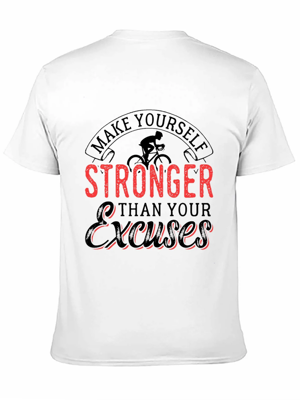 Motivational Black T-Shirt - Stronger Than Excuses product image 10