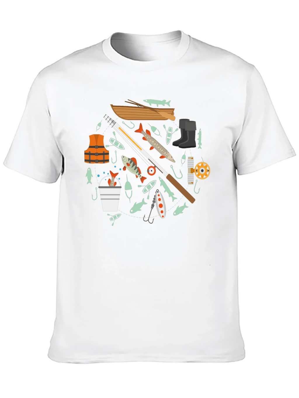Fishing Enthusiast Black T-Shirt product image 3