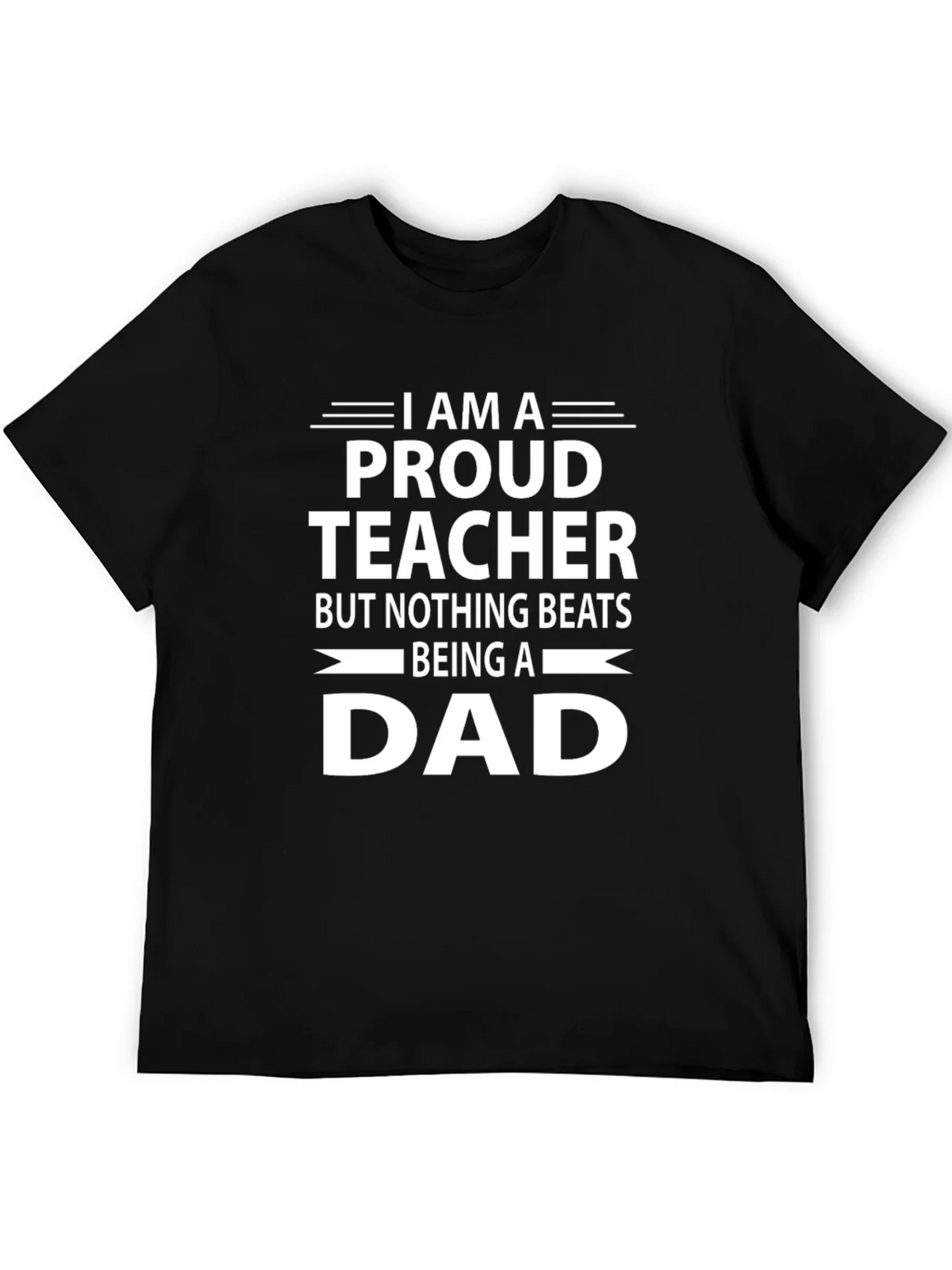 Proud Teacher Dad Graphic Tee - Black product image 5