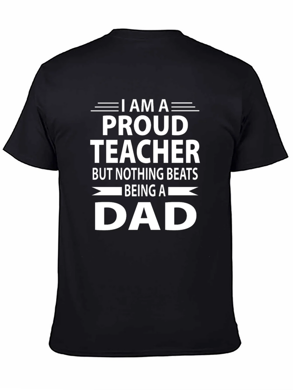Proud Teacher Dad Graphic Tee - Black product image 4