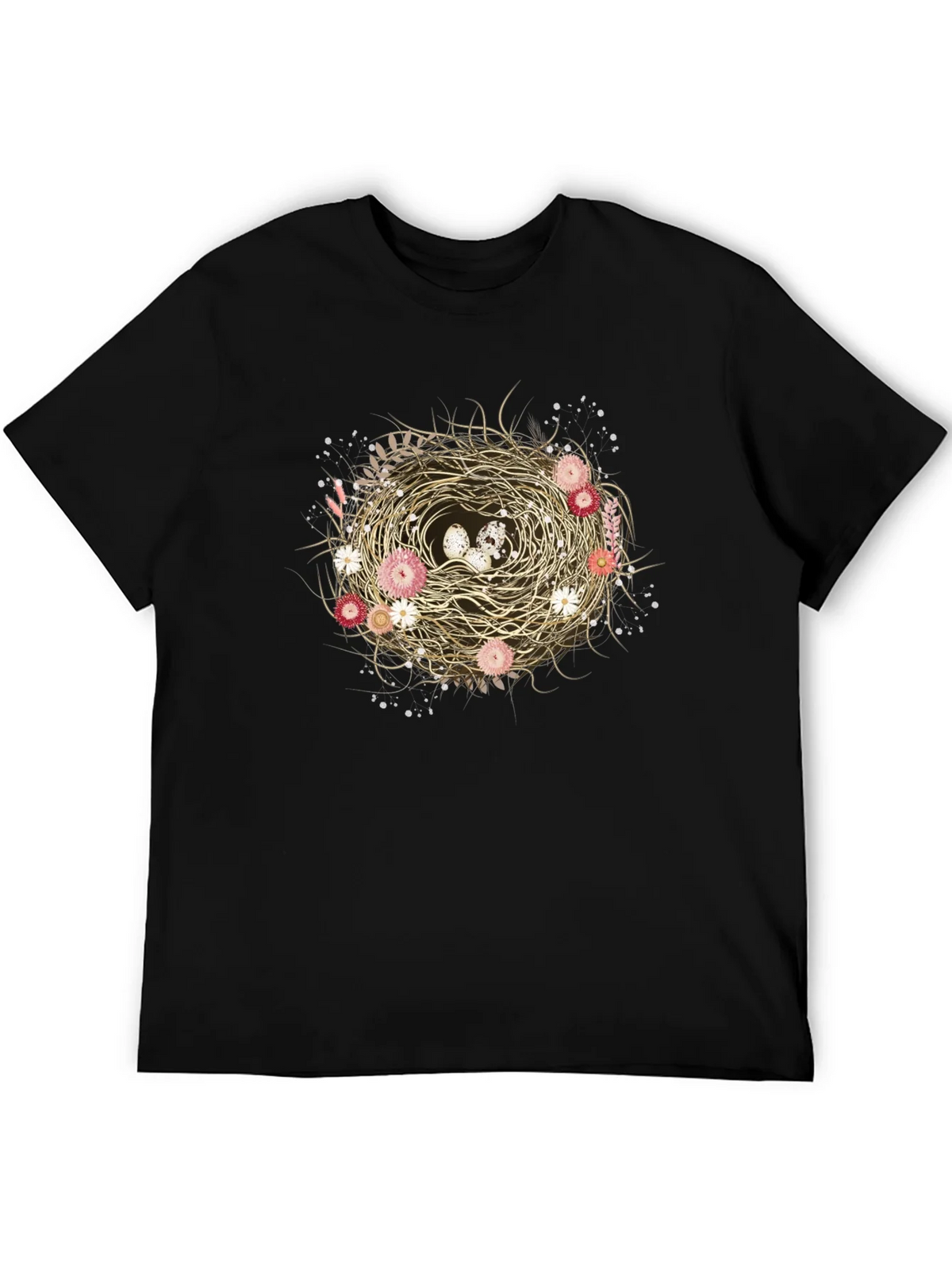Floral Nest Graphic Tee - Unique Nature Design product image 5