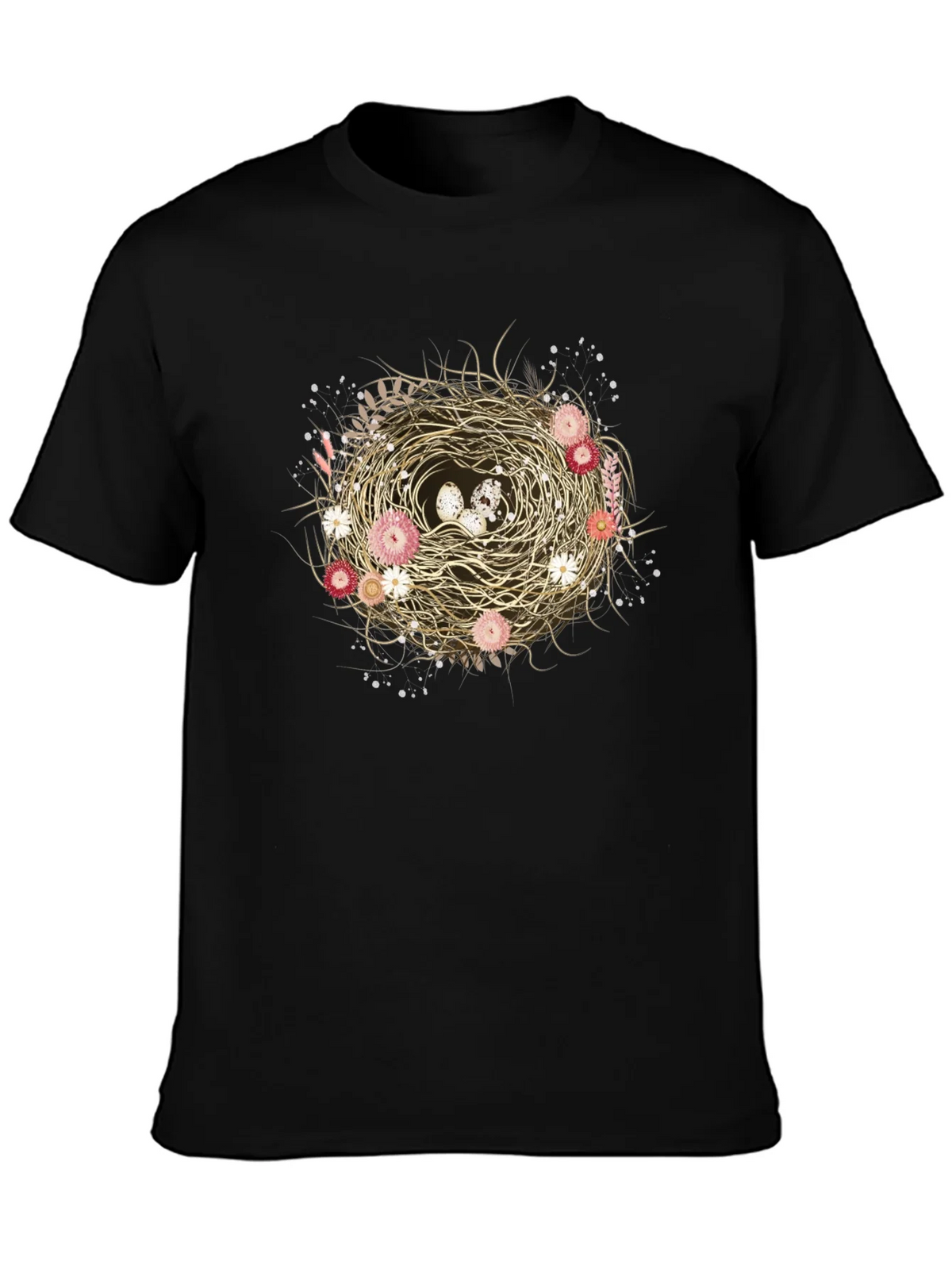Floral Nest Graphic Tee - Unique Nature Design product image 3