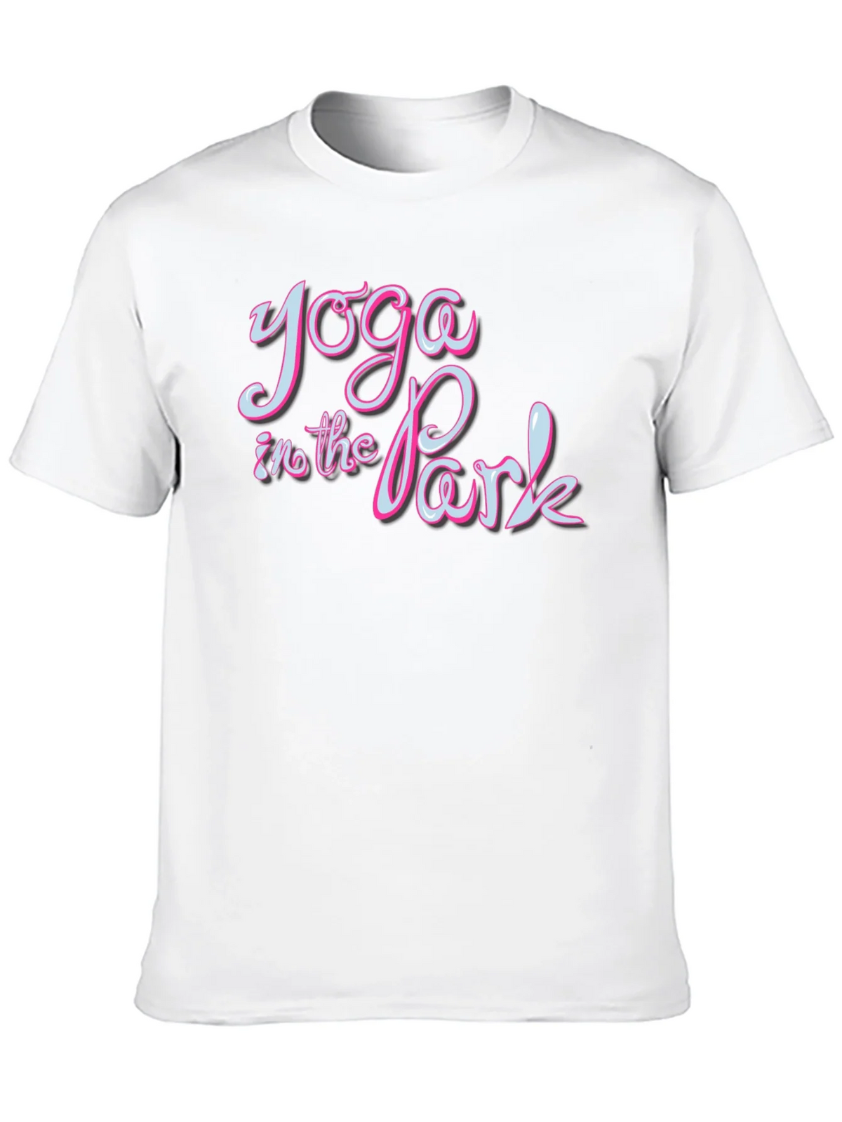 Yoga in the Park Black Graphic T-Shirt product image 9