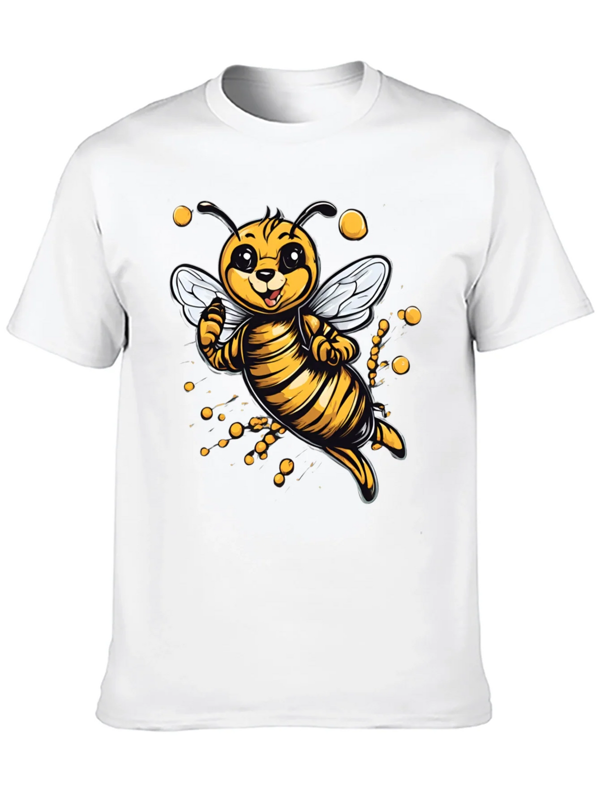Cute Cartoon Bee Graphic T-Shirt product image 9