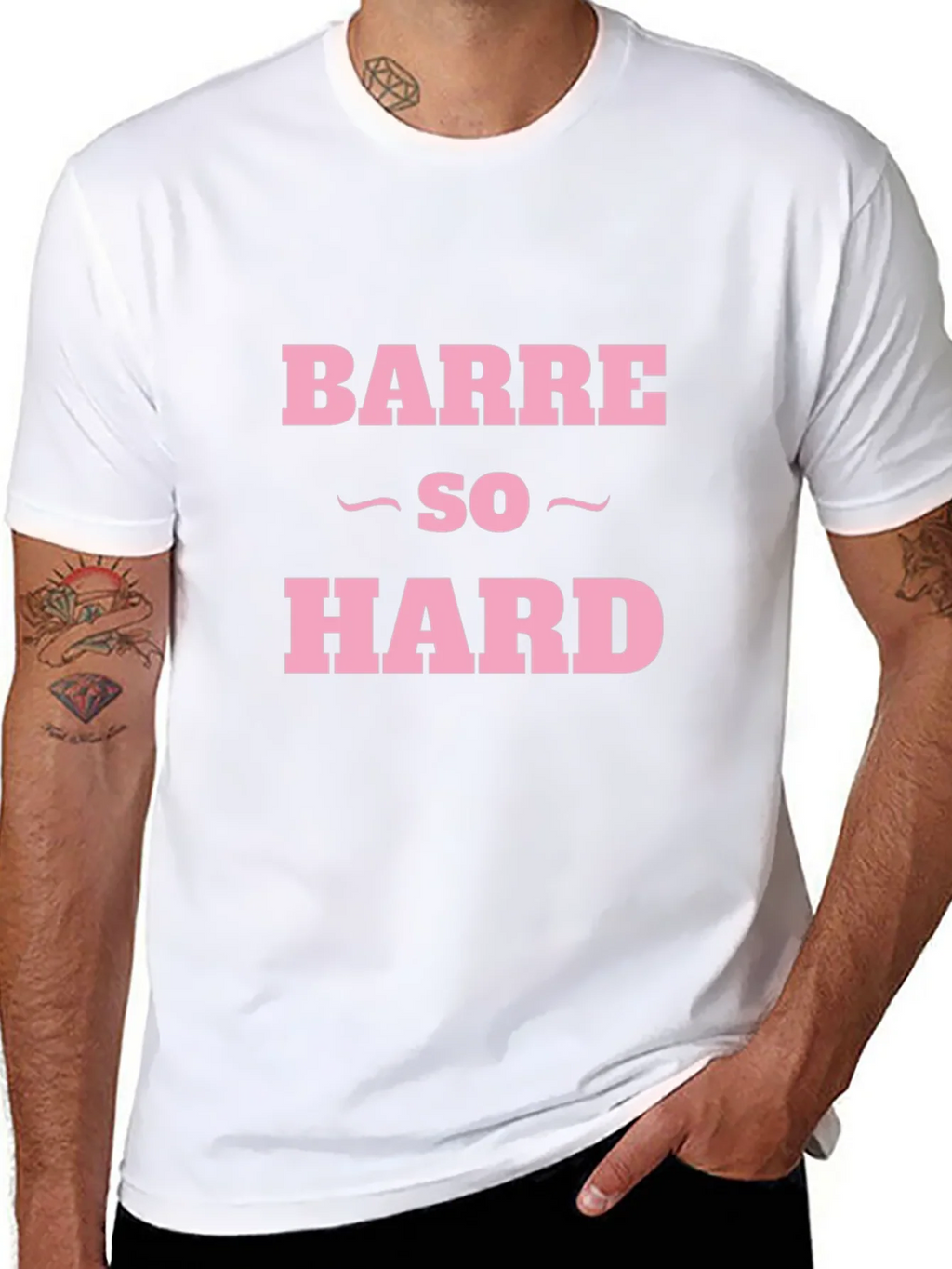 Barre So Hard Funny Workout T-Shirt product image 7
