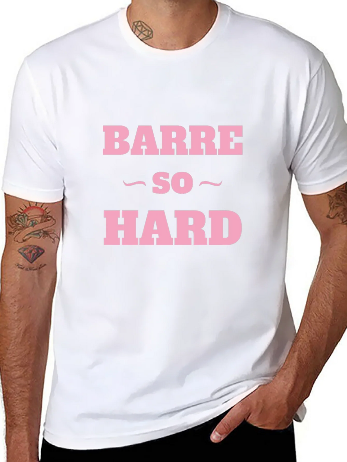 Barre So Hard Funny Workout T-Shirt product image 7