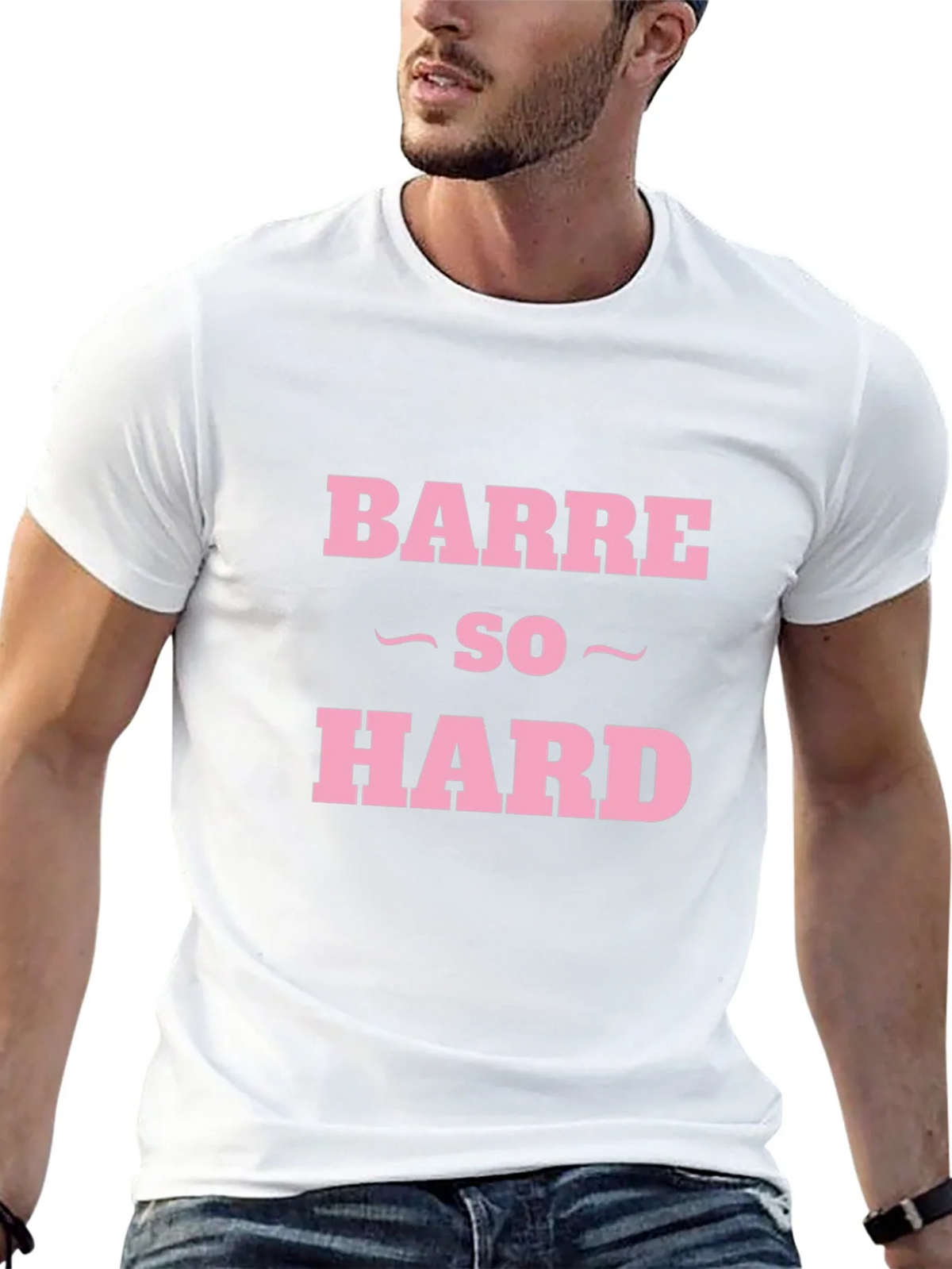 Barre So Hard Funny Workout T-Shirt product image 12