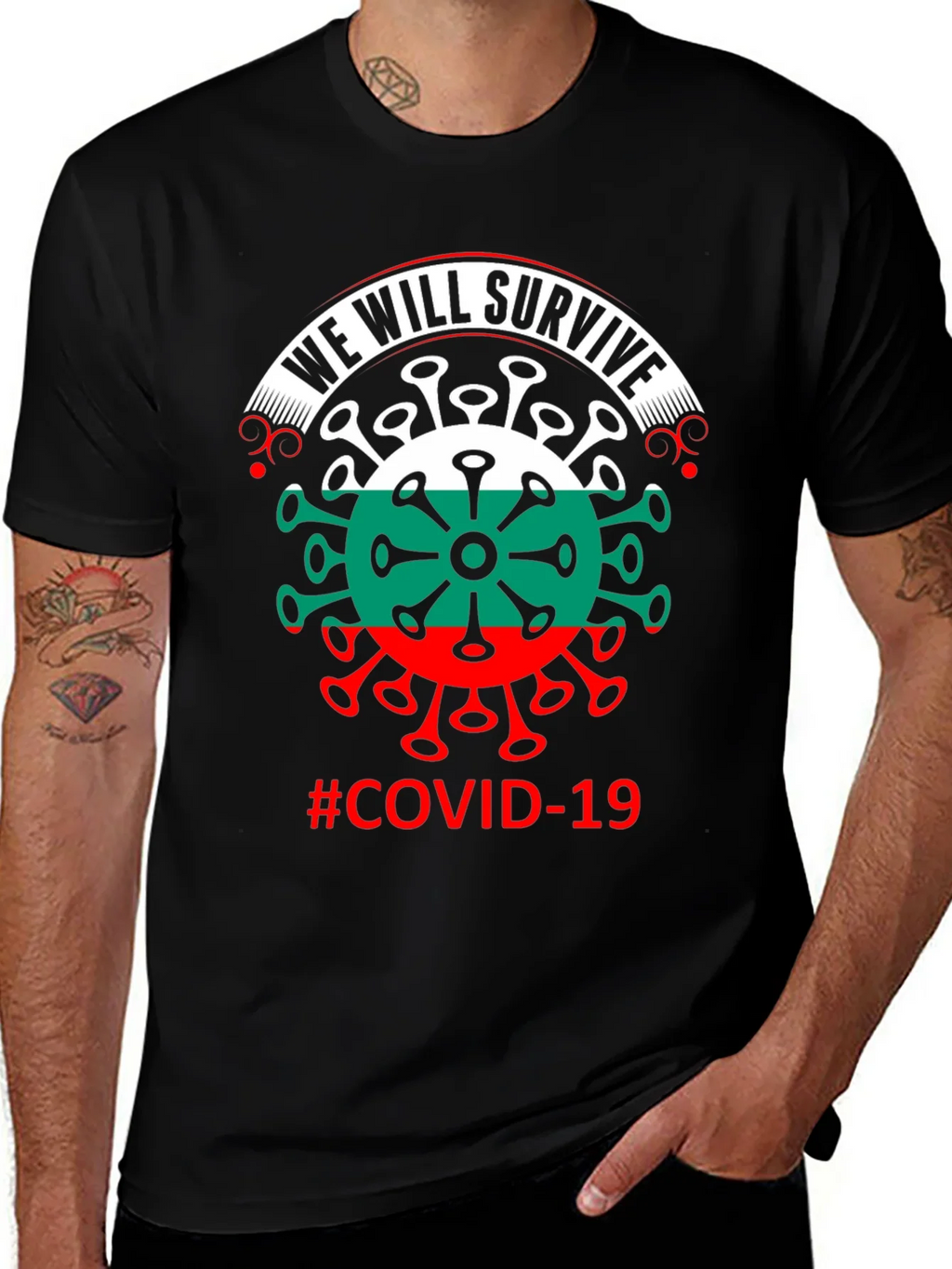 We Will Survive Bulgaria COVID-19 T-Shirt product image 1