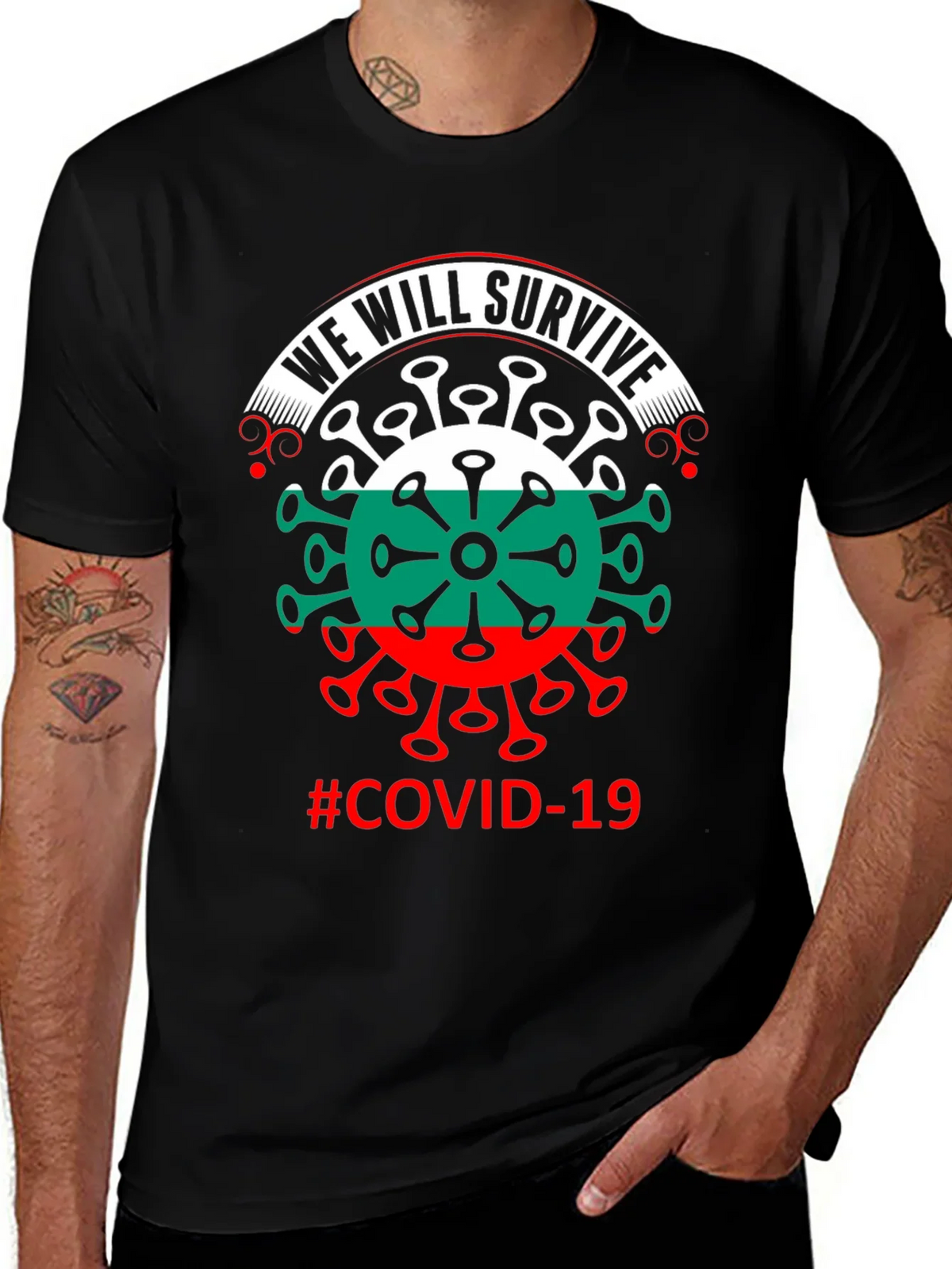We Will Survive Bulgaria COVID-19 T-Shirt product image 1
