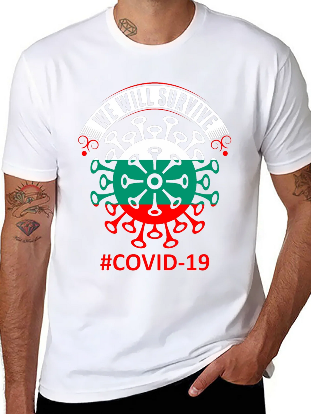 We Will Survive Bulgaria COVID-19 T-Shirt product image 7