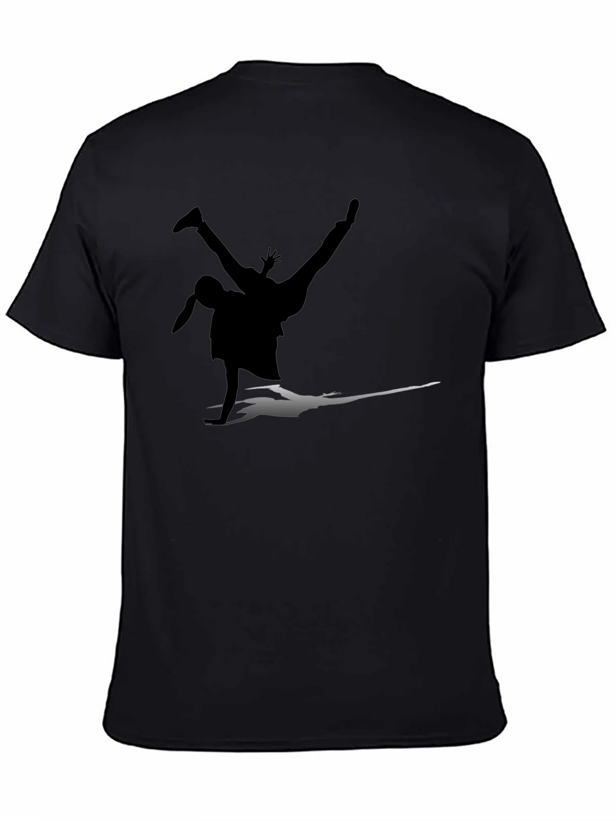 Breakdance Silhouette Black T-Shirt product image 4