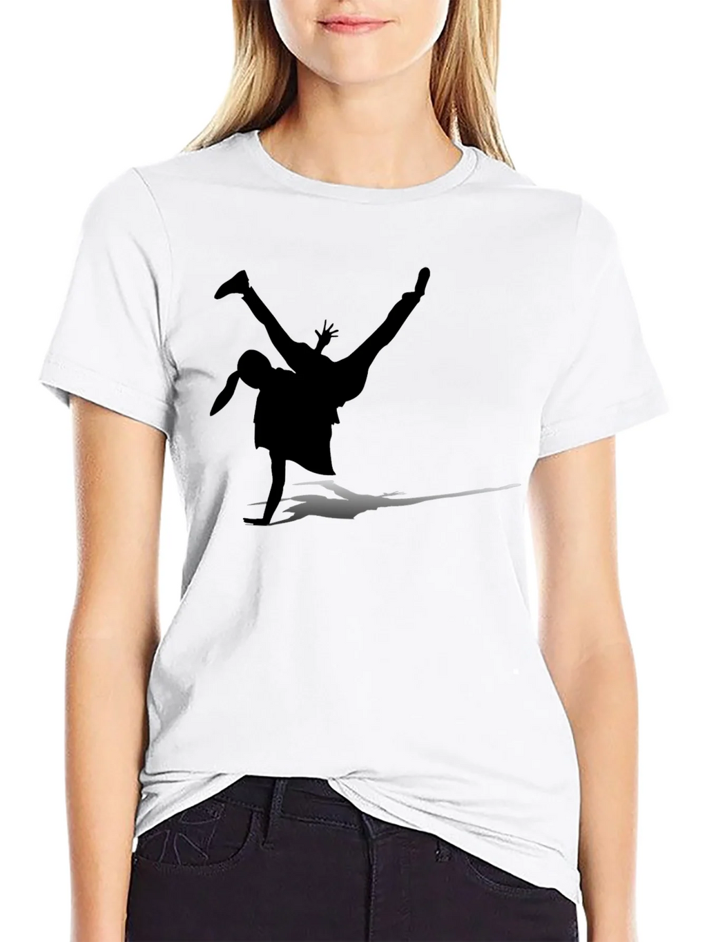Breakdance Silhouette Black T-Shirt product image 8