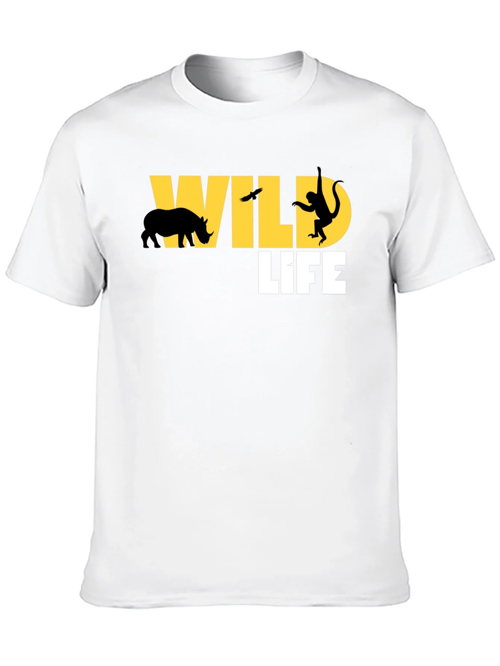 Wildlife Graphic Print Black T-Shirt product image 7
