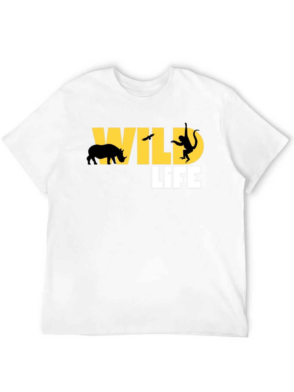 Wildlife Graphic Print Black T-Shirt product image 8