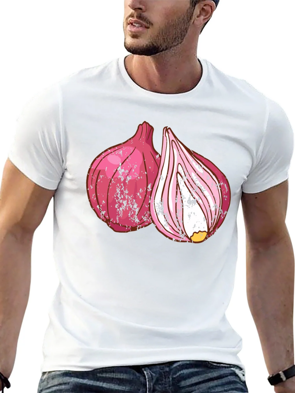 Red Onion Graphic Print Black T-Shirt product image 9