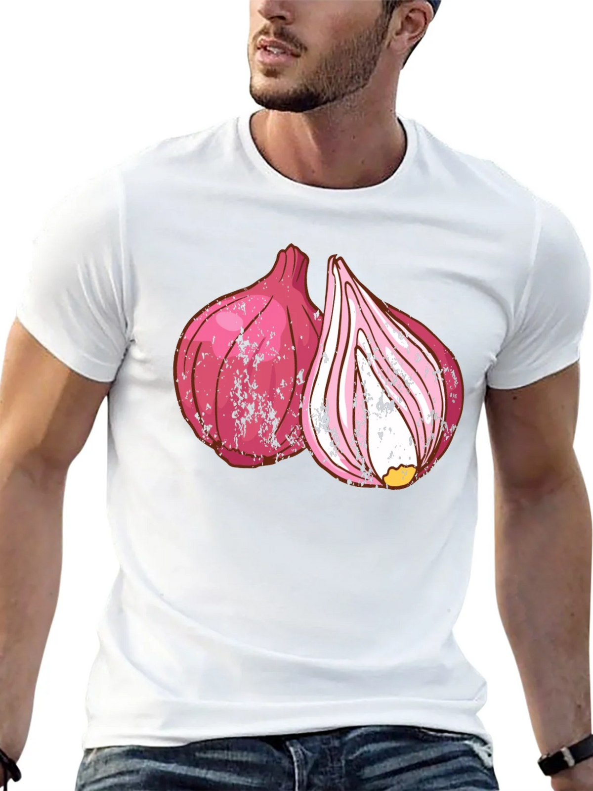 Red Onion Graphic Print Black T-Shirt product image 9