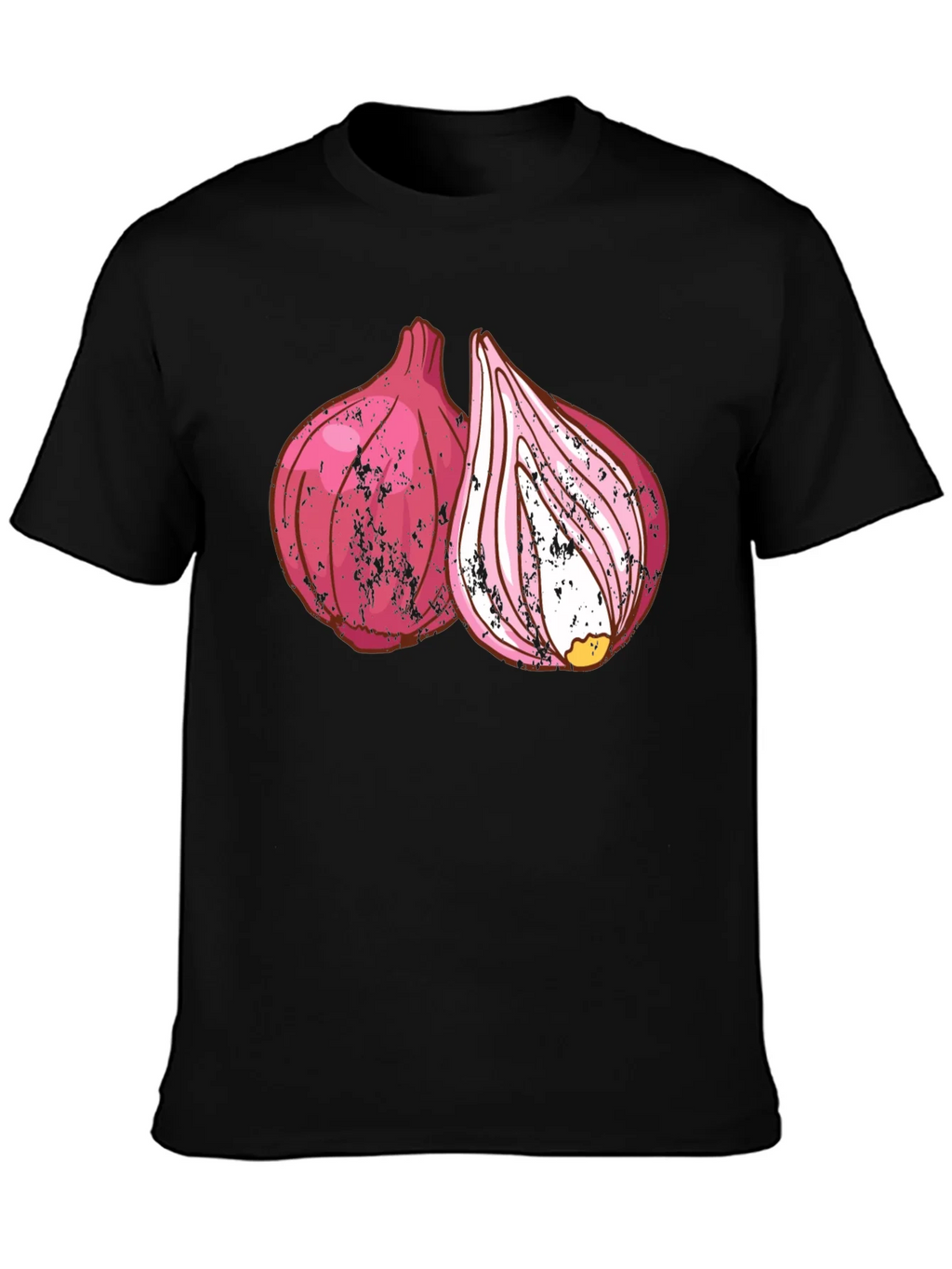 Red Onion Graphic Print Black T-Shirt product image 1