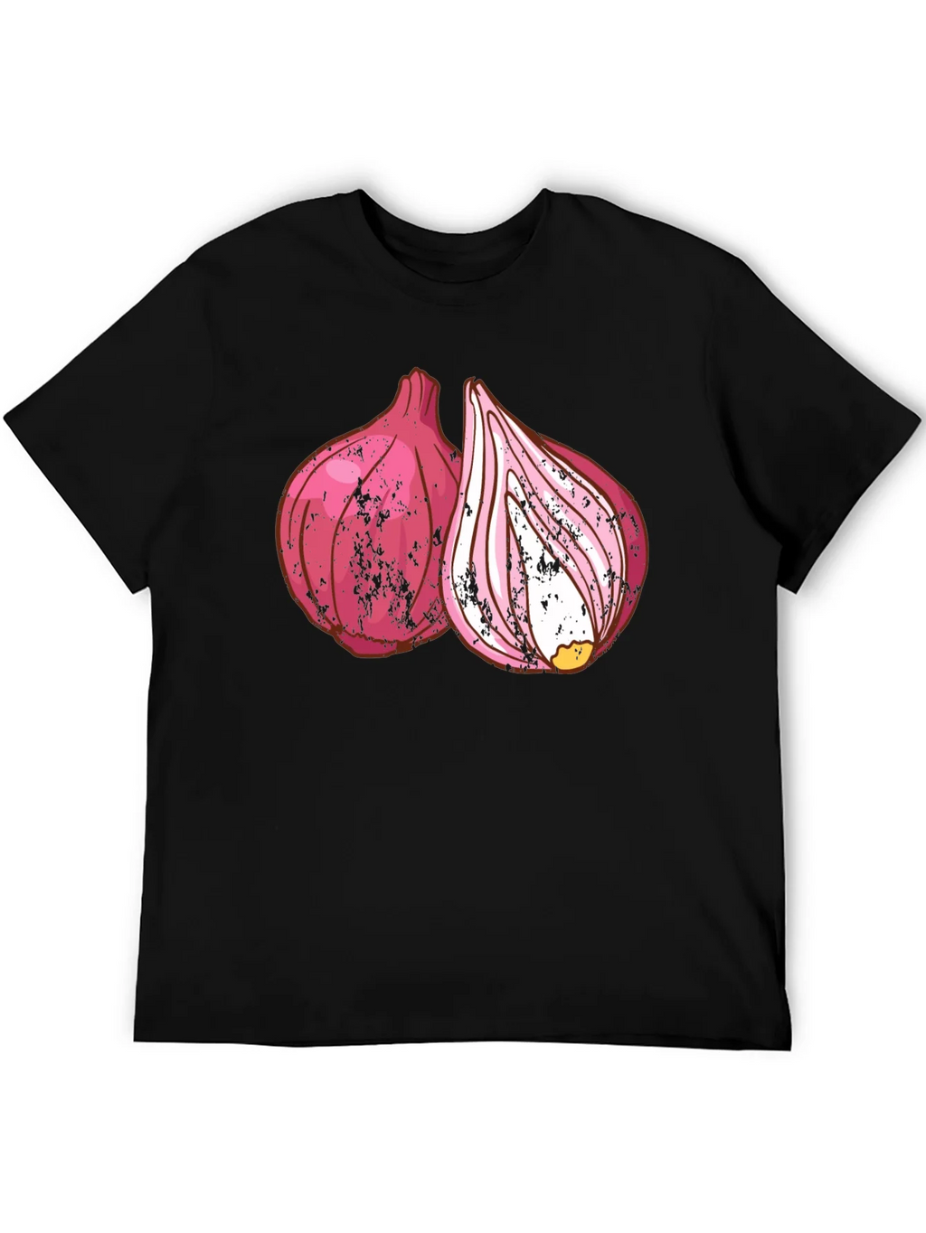 Red Onion Graphic Print Black T-Shirt product image 3