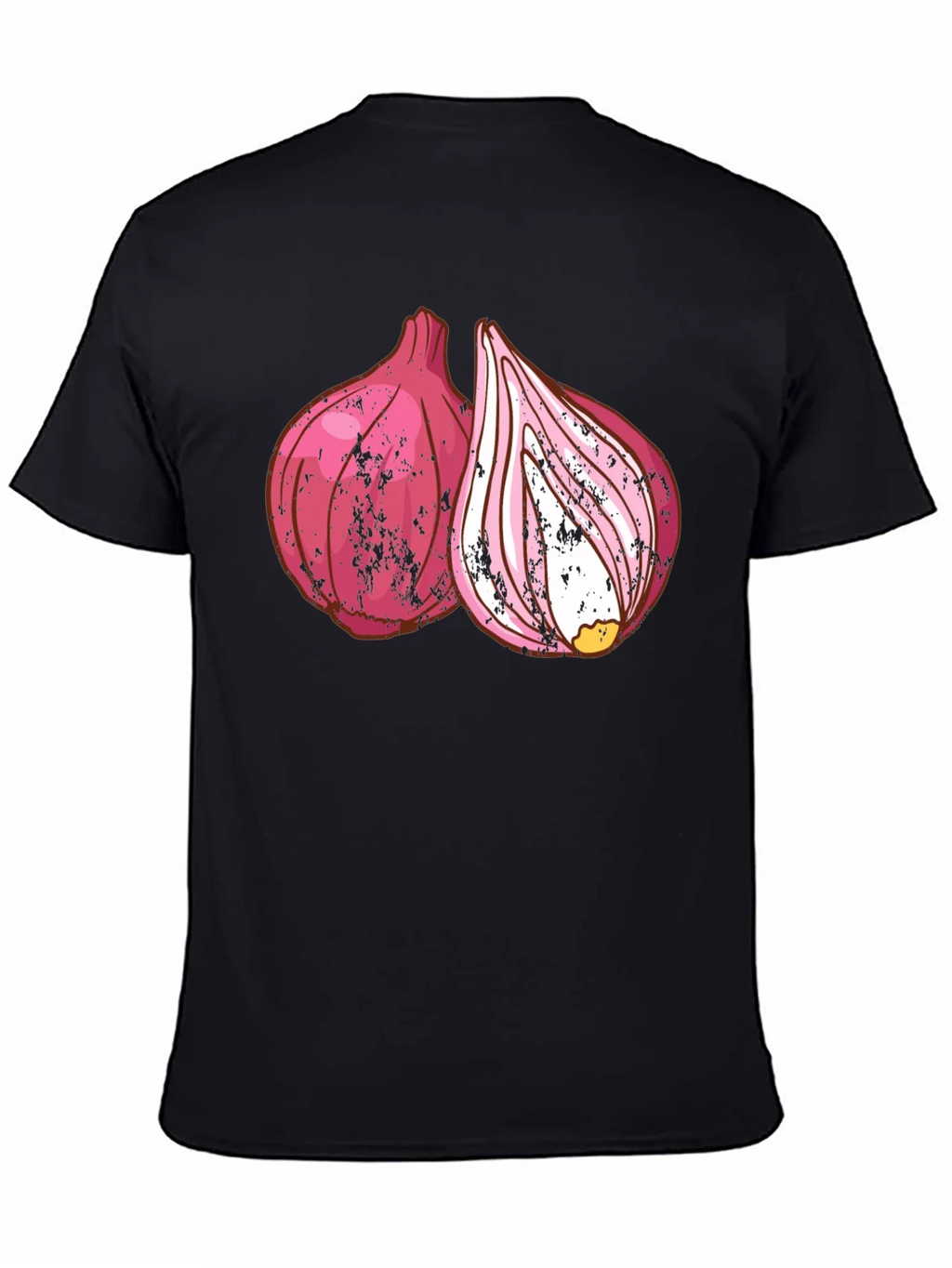 Red Onion Graphic Print Black T-Shirt product image 2