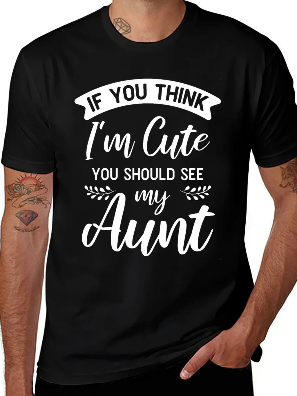 Funny Aunt T-Shirt - If You Think Im Cute product image 1