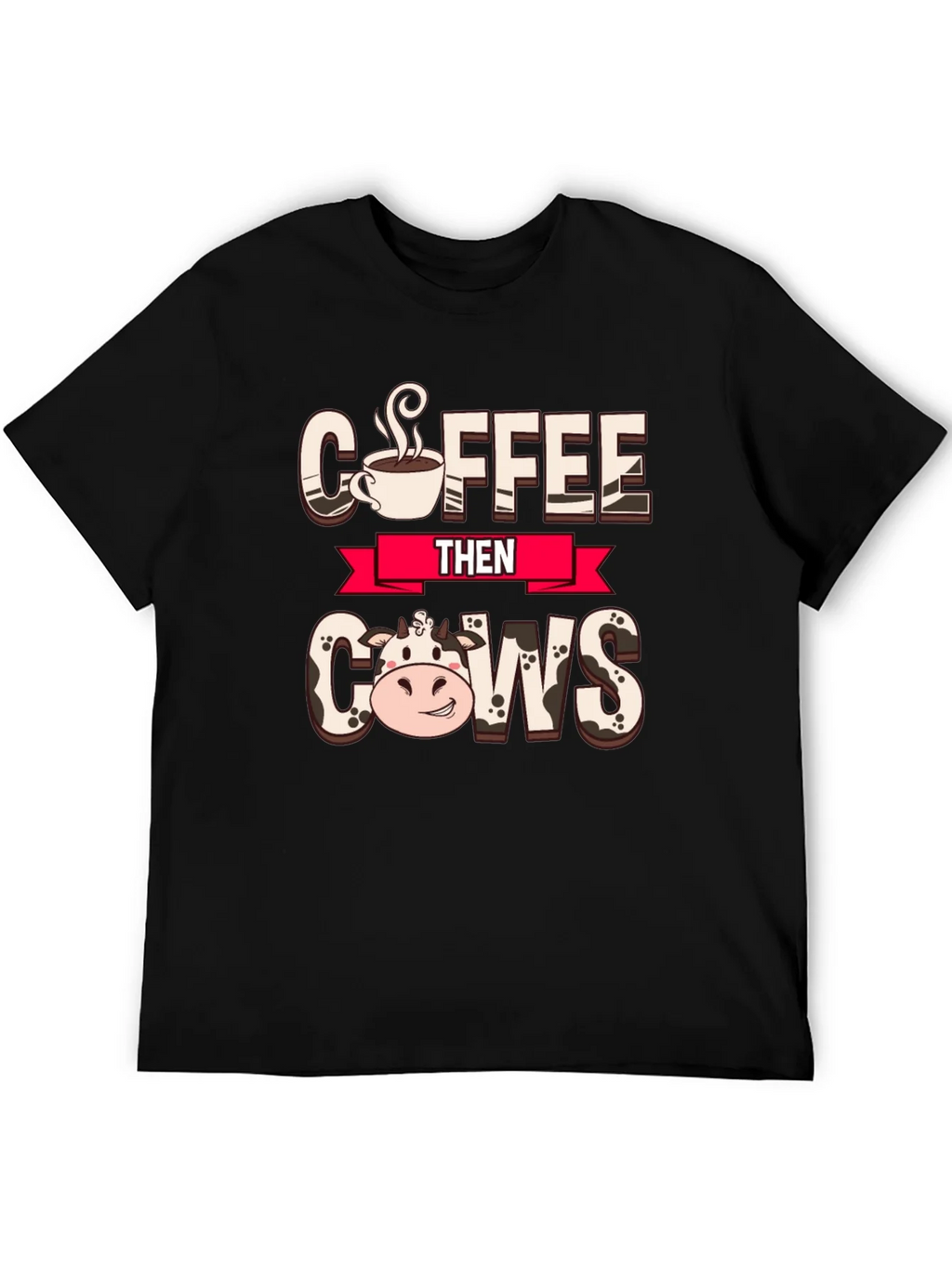 Coffee Then Cows Graphic Tee product image 4