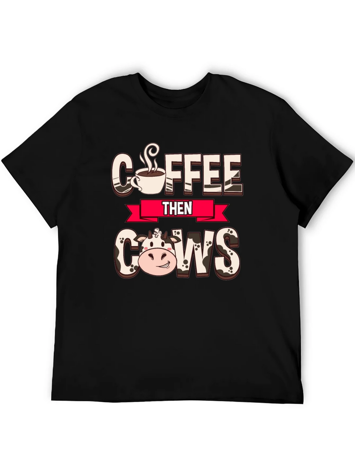 Coffee Then Cows Graphic Tee product image 4