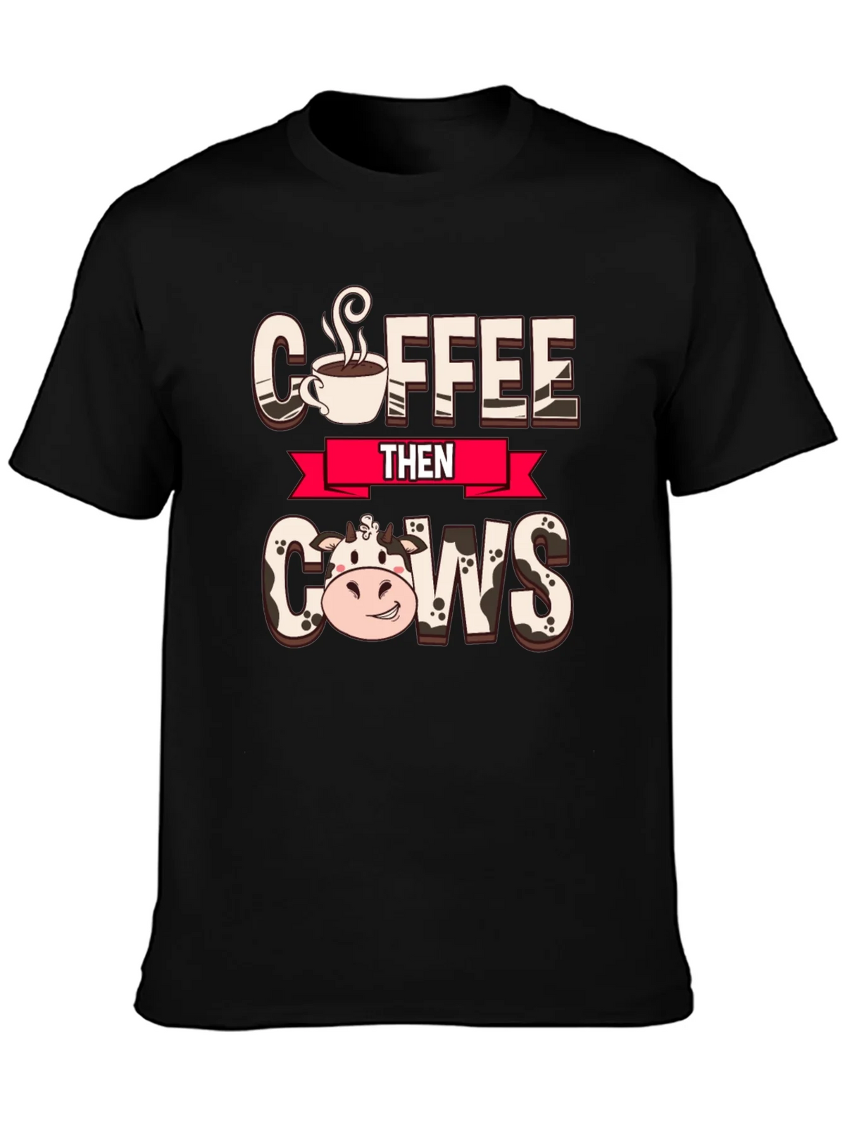 Coffee Then Cows Graphic Tee product image 2