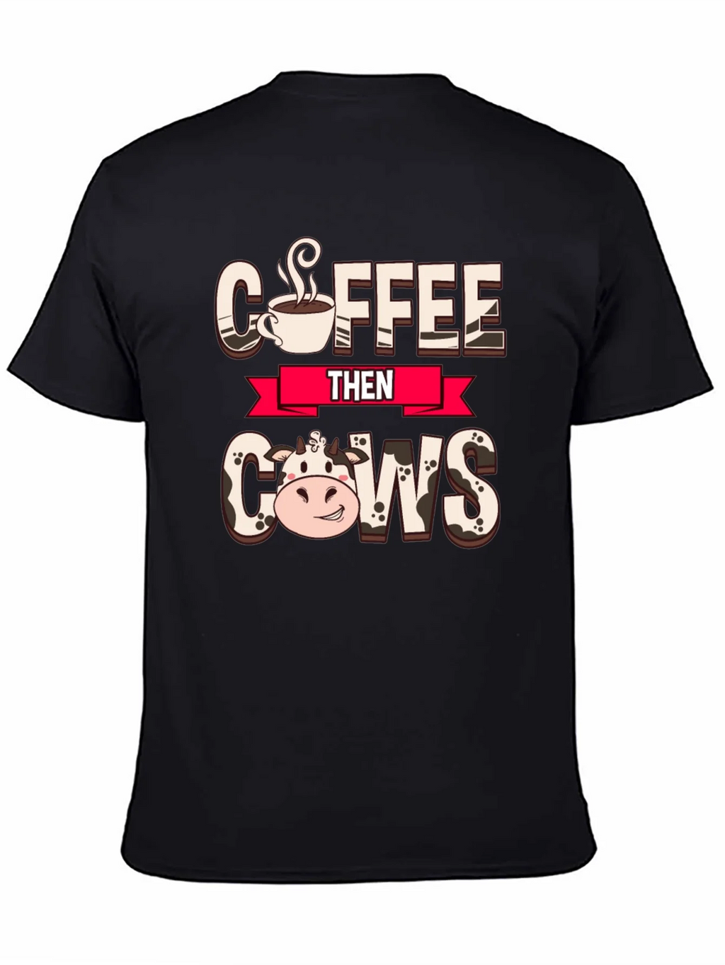 Coffee Then Cows Graphic Tee product image 3